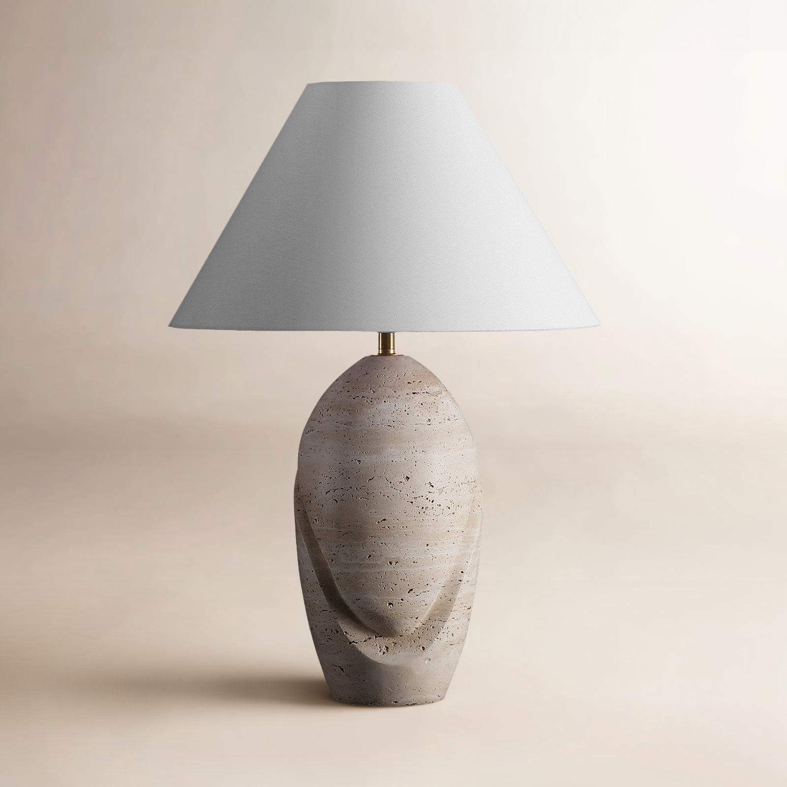 Joss & Main Kountz Travertine Table Lamp | Joss & Main